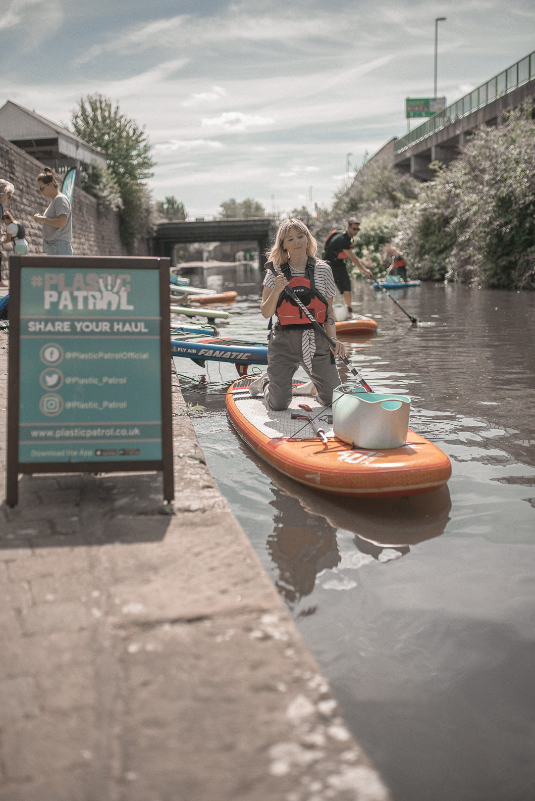 This is Plastic Patrol by Paddle Board