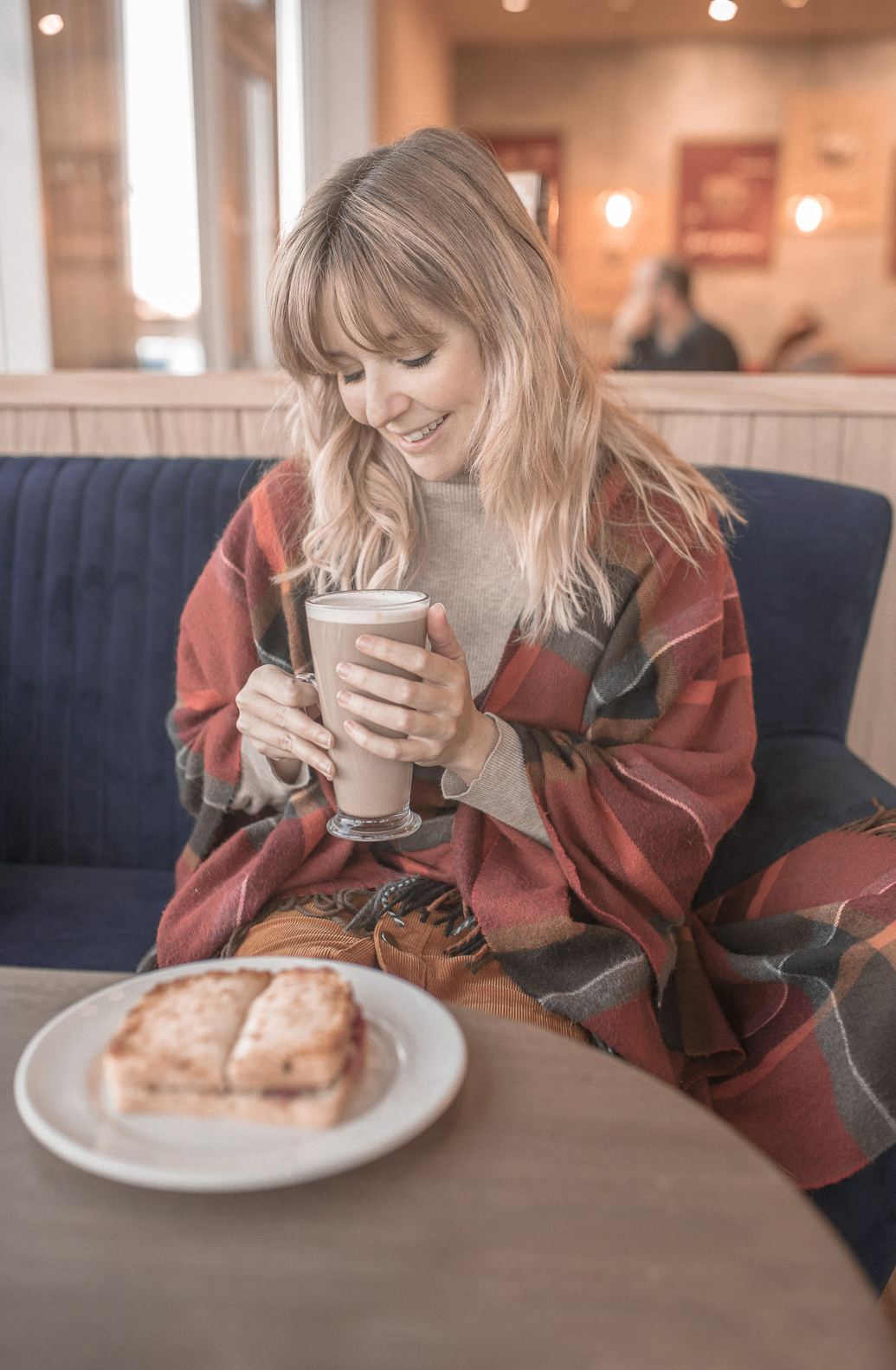 Coping with Christmas whilst recovering from an eating disorder - Beth Anne drinking a Christmas Coffee