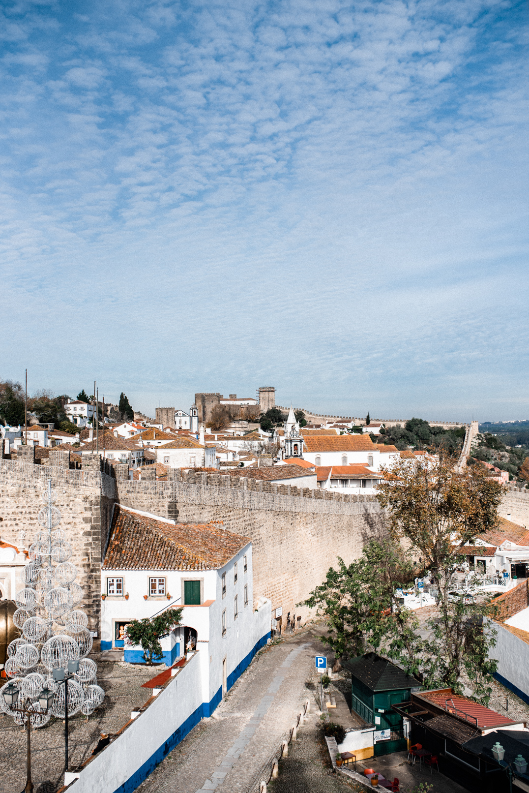 Óbidos Christmas Market - View of the town from the Ferris wheel